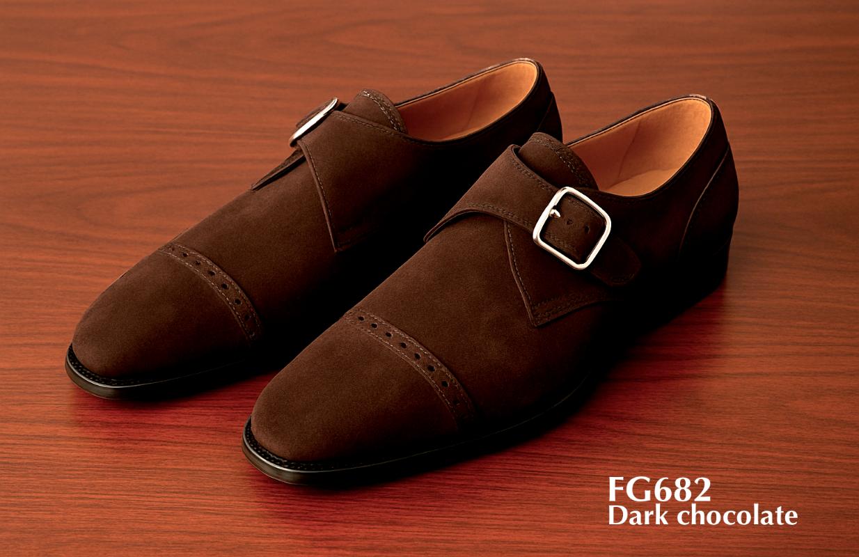 dunkelschokolade Monk Strap Lederschuh